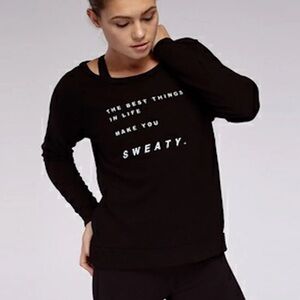 Good HYouman The Best Things In Life Make You Sweaty Jordie Sweatshirt Small